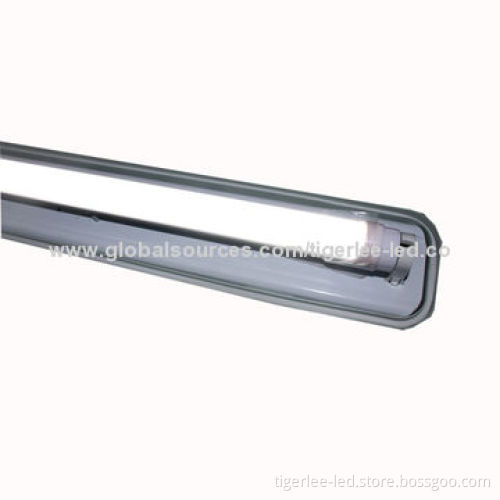 T8 Emergency LED Light Fitting with 9, 18 and 22W, ABS Light Body and PS Diffuser